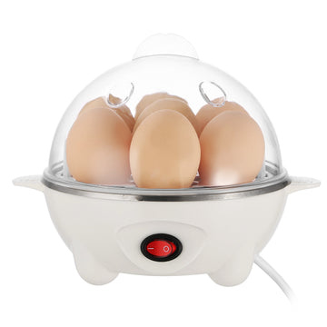 1Pc Electric Egg Cooker 7-Capacity Hard-Boiled Egg Maker With Auto-Off Measuring Cup For Hard Boiled Steamed Vegetables Seafood Dumplings